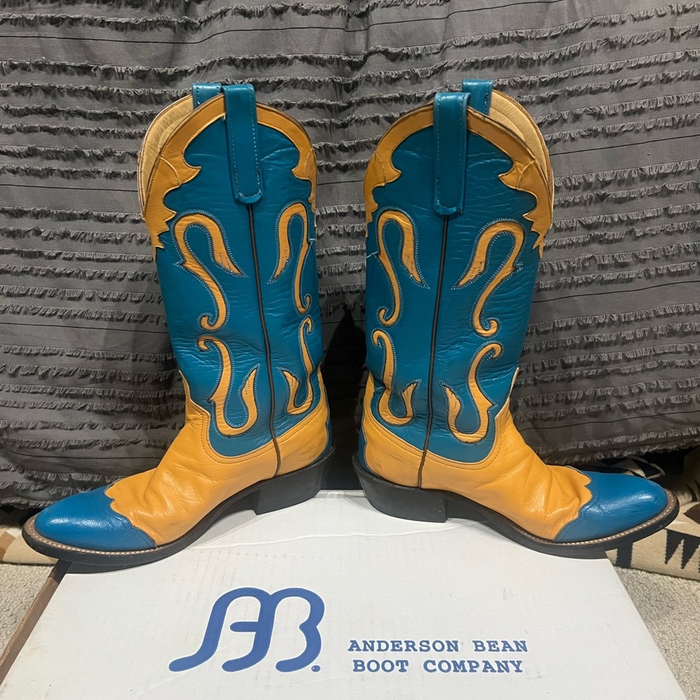 Vintage custom made Anderson Bean ladies cowboy boots 6.5B - Picture 3 of 10